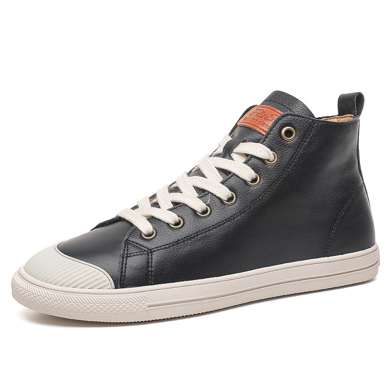 Charming Genuine White Comfortable Muffin Flat Women's Casual Shoes