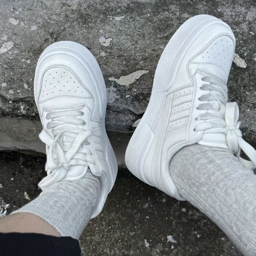 Attractive Trendy Women's Platform White Sports Women's Casual Shoes