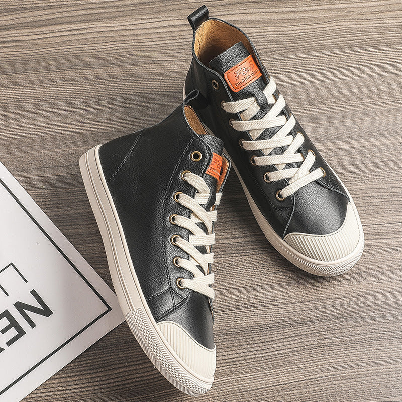 Charming Genuine White Comfortable Muffin Flat Women's Casual Shoes