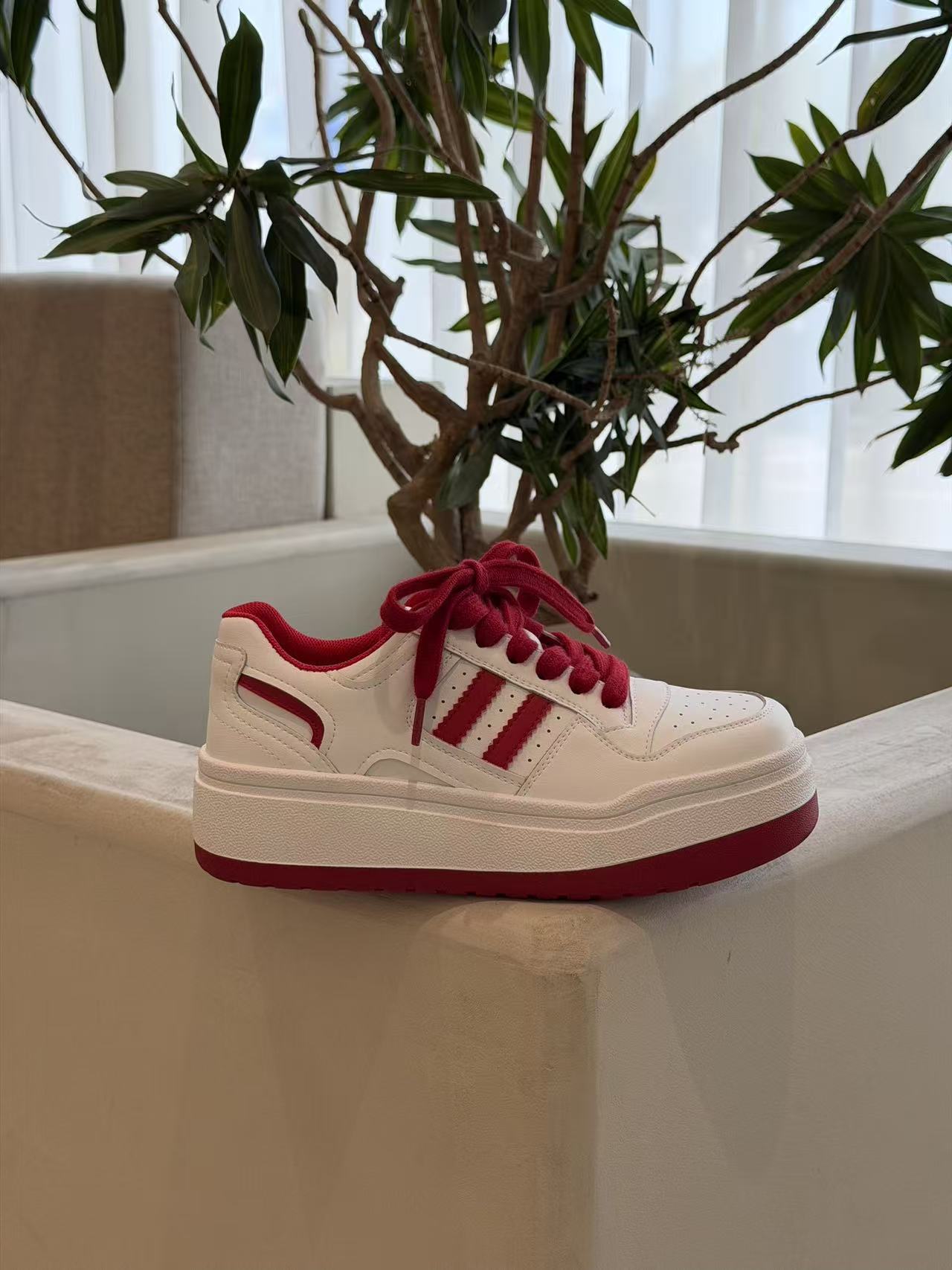 Attractive Trendy Women's Platform White Sports Women's Casual Shoes