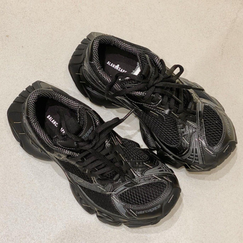 Autumn Stapler Dad Retro Distressed Thick Bottom Breathable Men's Casual Shoes