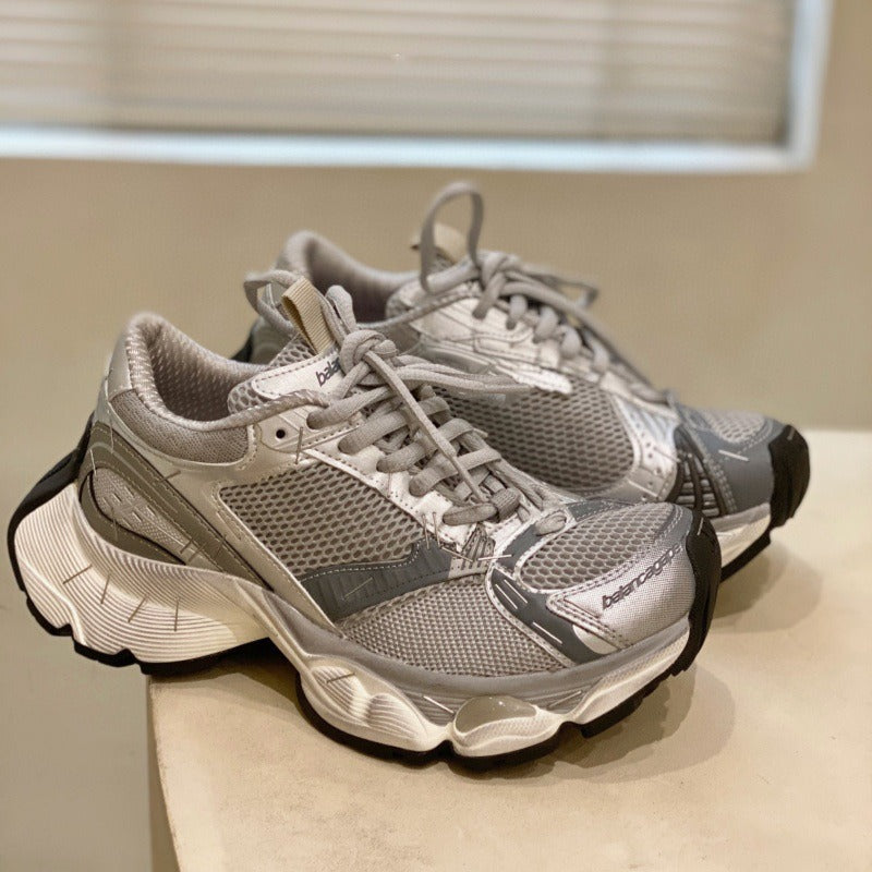 Autumn Stapler Dad Retro Distressed Thick Bottom Breathable Men's Casual Shoes