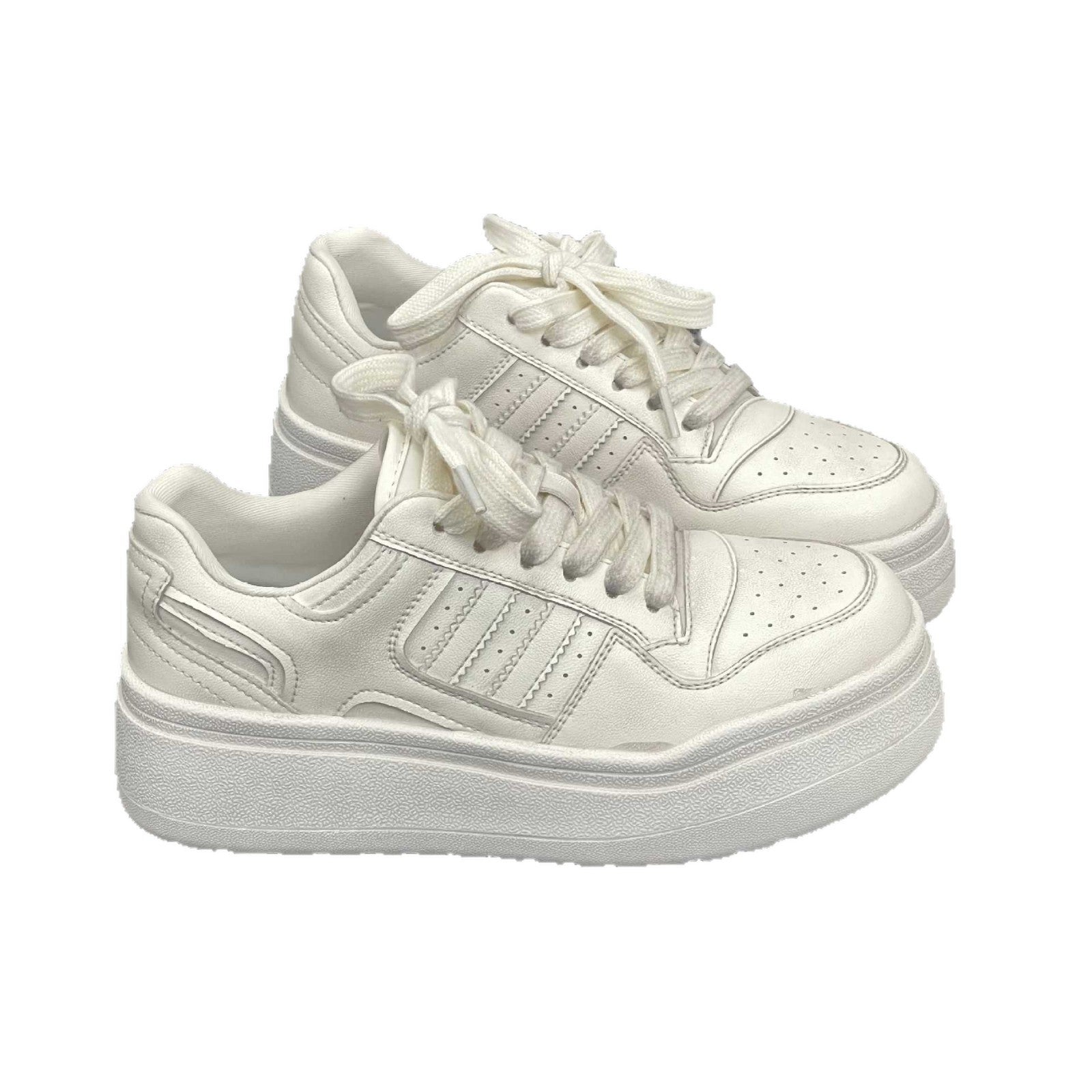 Attractive Trendy Women's Platform White Sports Women's Casual Shoes
