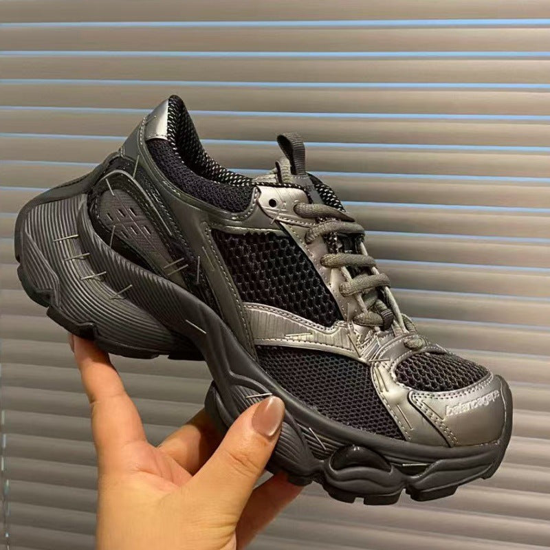 Autumn Stapler Dad Retro Distressed Thick Bottom Breathable Men's Casual Shoes